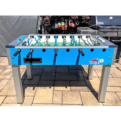 Roberto Sport Summer foosball table outside side view