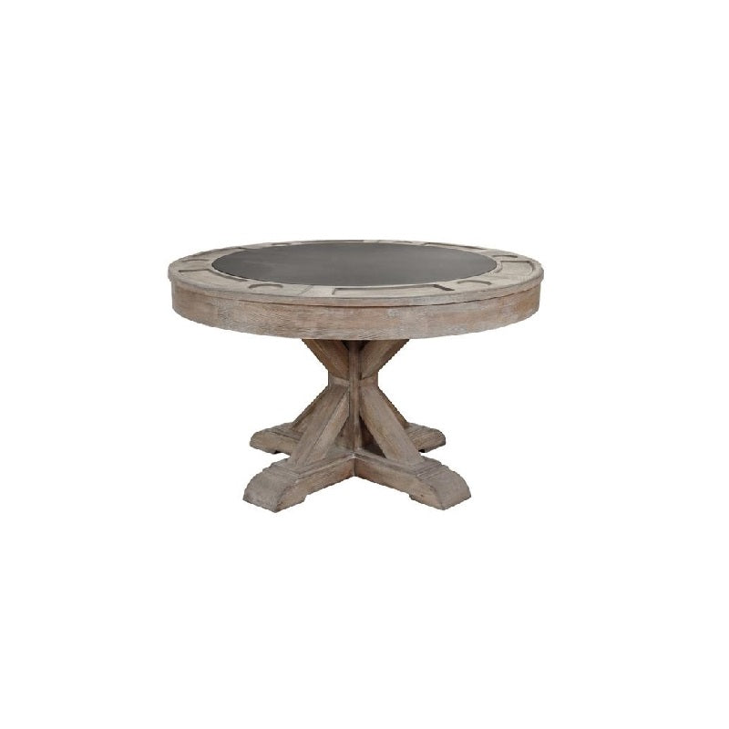 TABLE DE JEU MAJESTIC 2n1 AVEC FINITION GRIS BARNWOOD