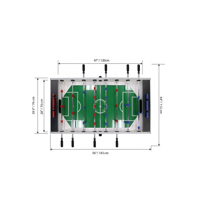 Garlando Table Soccer Top Dimensions