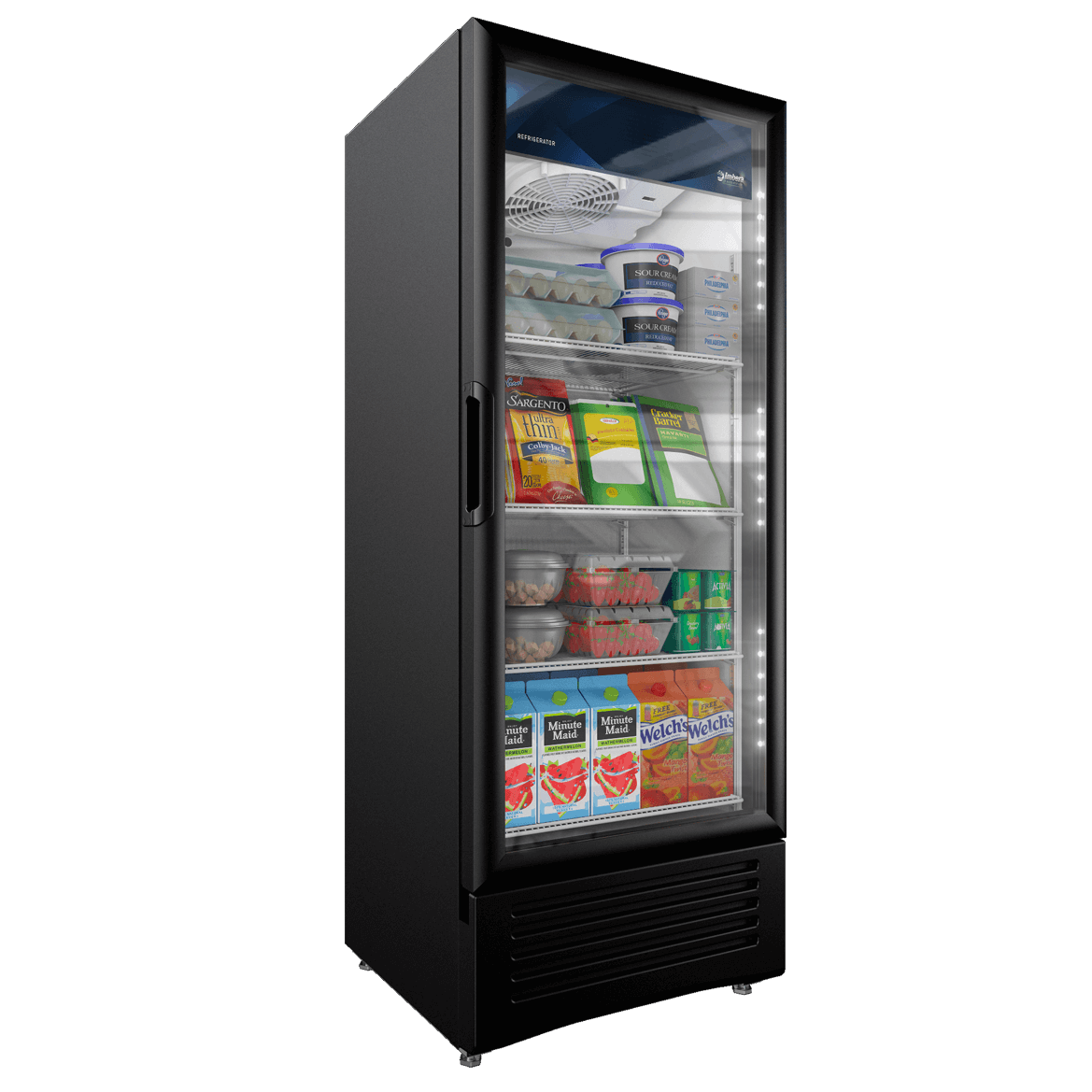 Imbera 7.87 Cubic Foot Glass Display Mancave Fridge