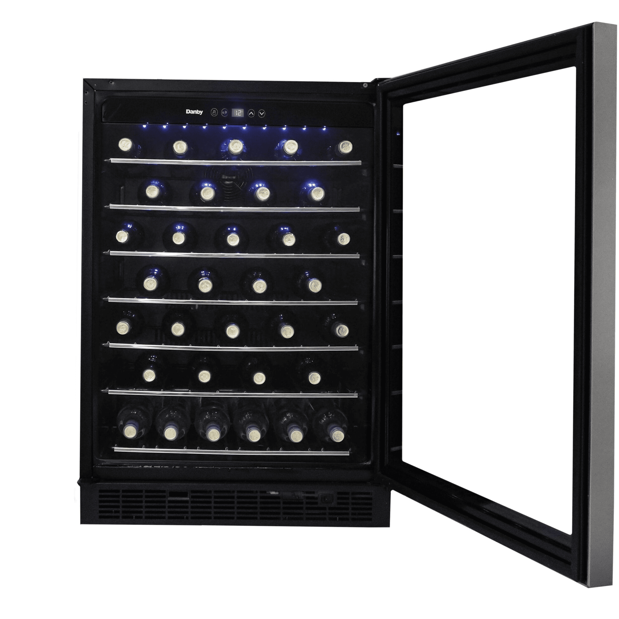 Danby 60 Bottle Built-in Wine Cooler in Black Stainless Steel