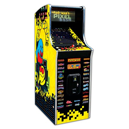 PAC-MAN'S PIXEL BASH ARCADE CABINET W/32 GAMES