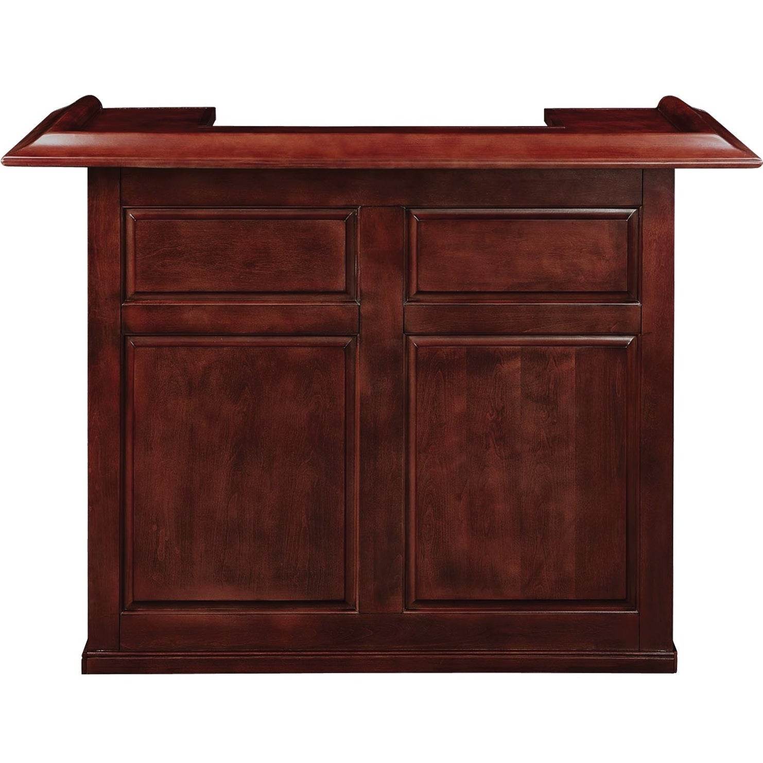 Home Bar unit 54in made in solid wood. Colors availables: Black, Cappuccino, Chestnut, English Tudir