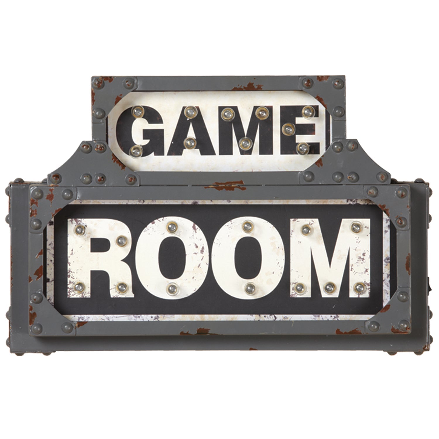 GAME ROOM metal sign