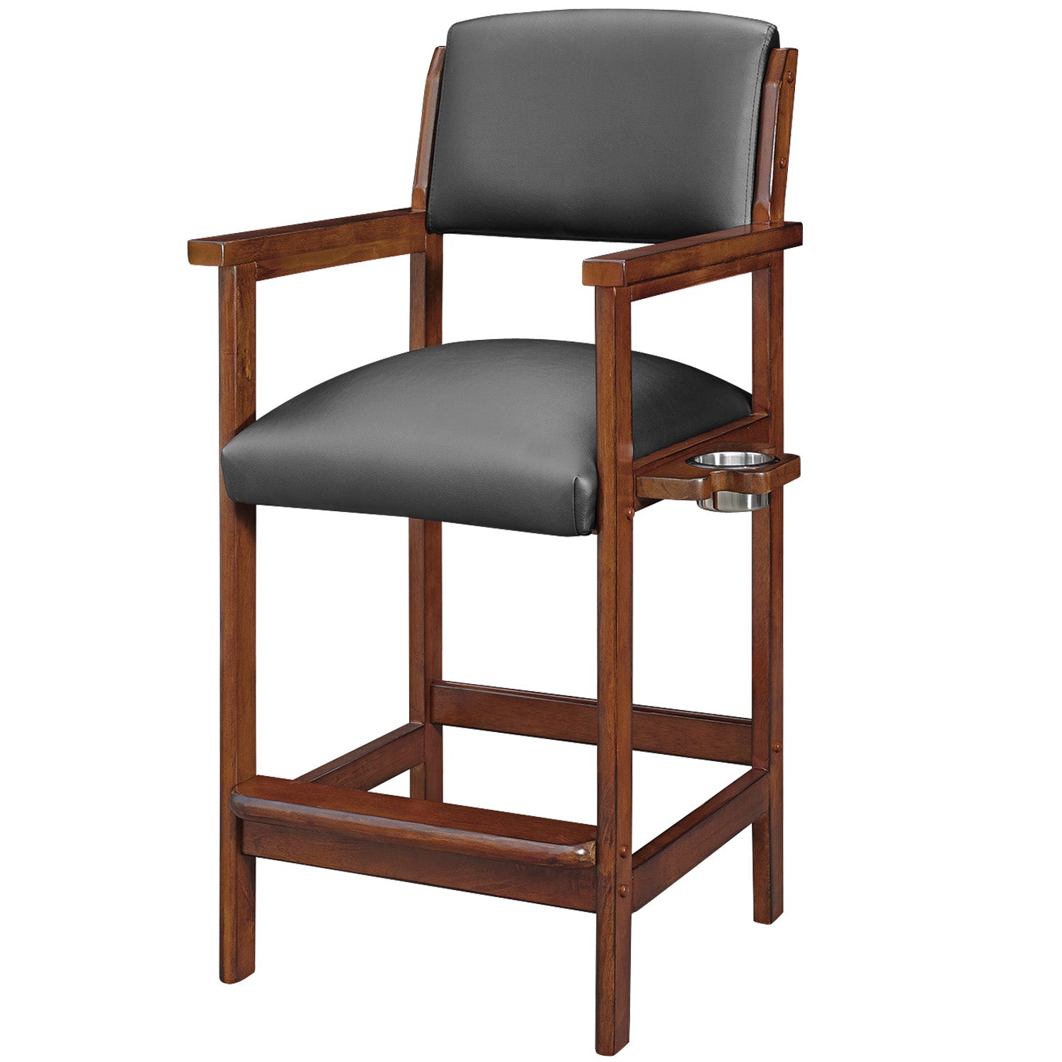 Mancave Bar stool with built in cup holder