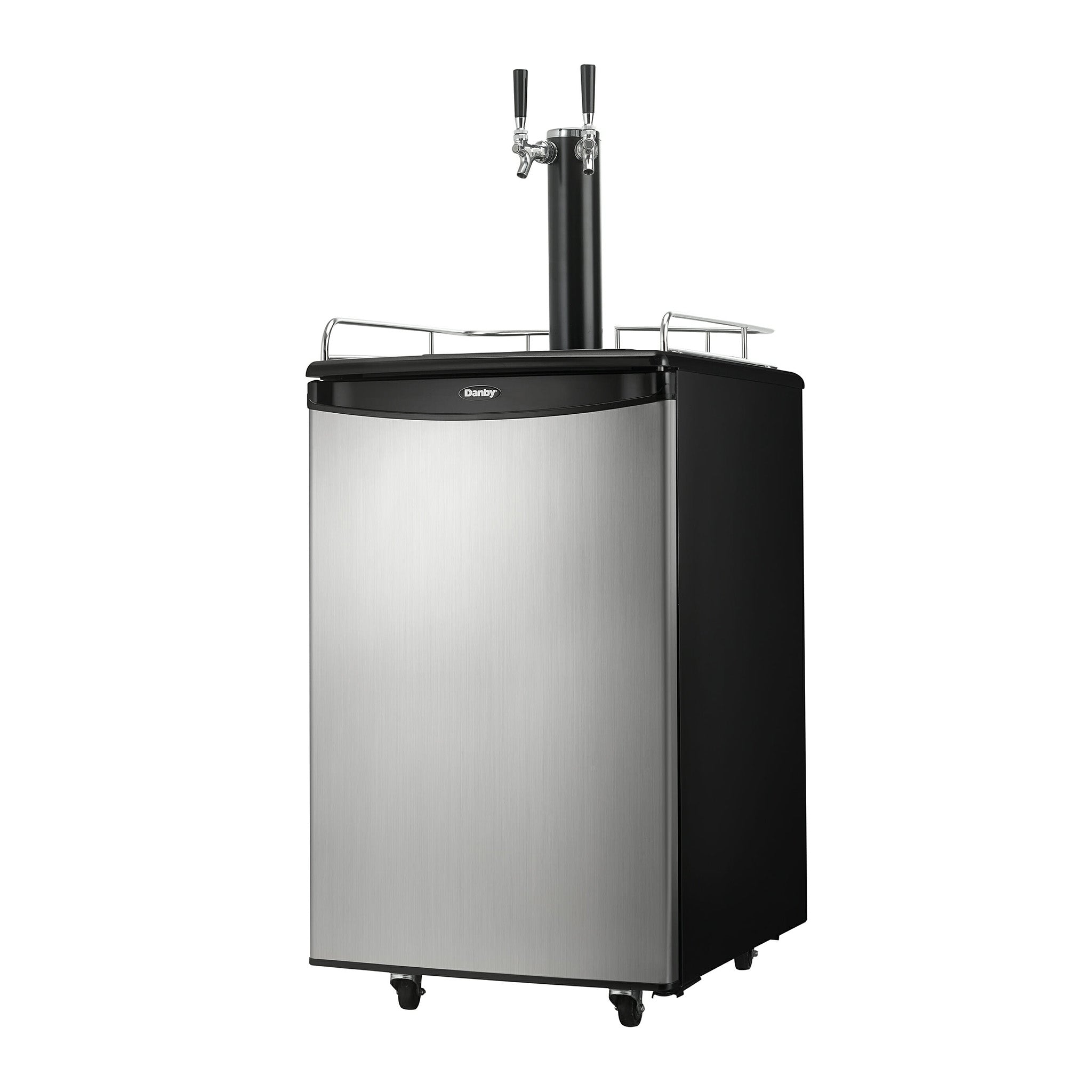 DANBY | 5.4 CU. FT. DUAL TAP KEGERATOR - STAINLESS STEEL